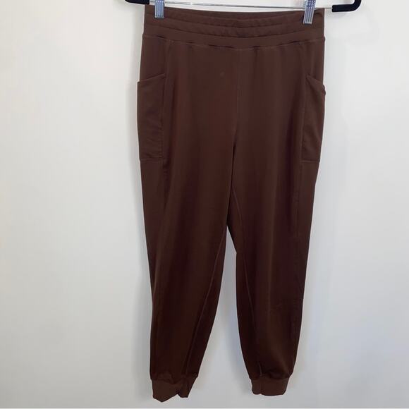 Fabletics Thermaflex On-The-Go Chicory Brown Coffee Chocolate Joggers Small - Picture 5 of 11